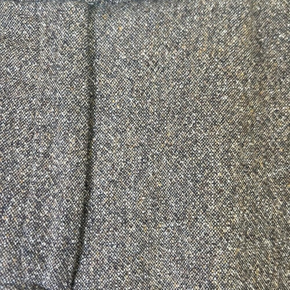 Isabella Bird Sz 8 Italian Wool Silk Blend Flat Brown Tweed Wide Leg Pants  Thes - Picture 9 of 11